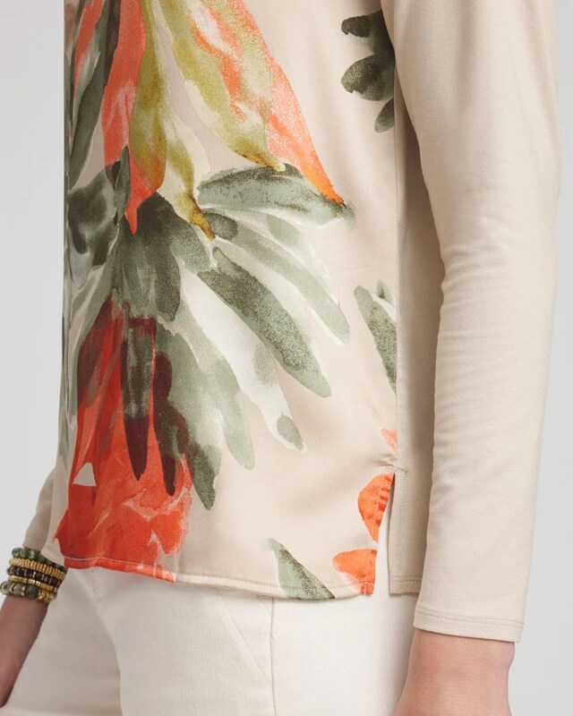Satin Garden Long Sleeve Tee - image 4